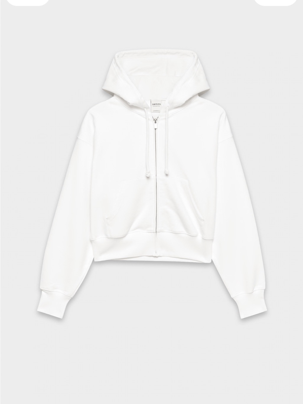 Aritzia Cozy Sweatfleece Boyfriend Boxy Zip Hoodie Size Small Bnwt